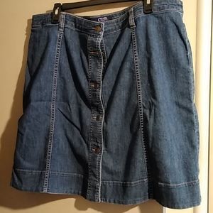 Chaps Blue jean skirt